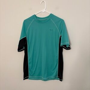 TSLA Men’s Small Teal blue Short Sleeve Gym shirt